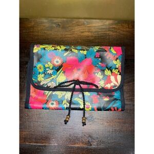 Sakroots Floral Tri Foldable Tote Bag Travel‎ Makeup Hanger Organizer